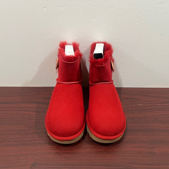 Ugg, Mini Bailey Button 2, 1016422, Red - Picture 9 of 13